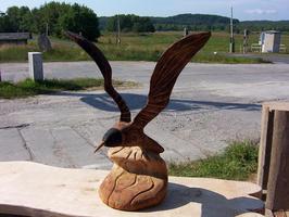 Vögel  Vogel aus Holz Holzvogel